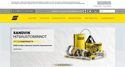 Desktop Screenshot of esab.fi