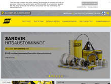 Tablet Screenshot of esab.fi