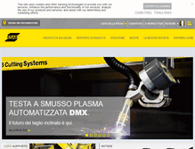 Tablet Screenshot of esab.it