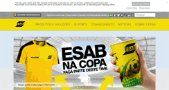 Desktop Screenshot of esab.com.br