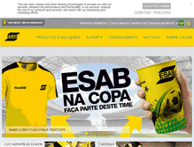 Tablet Screenshot of esab.com.br