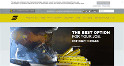 Desktop Screenshot of esab.co.uk