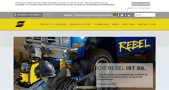 Desktop Screenshot of esab.de