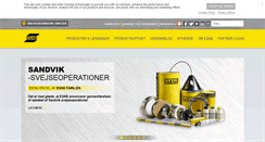 Desktop Screenshot of esab.dk